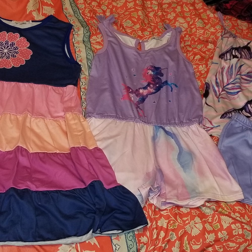 Three girls boutique outfits from Zulily sz 10